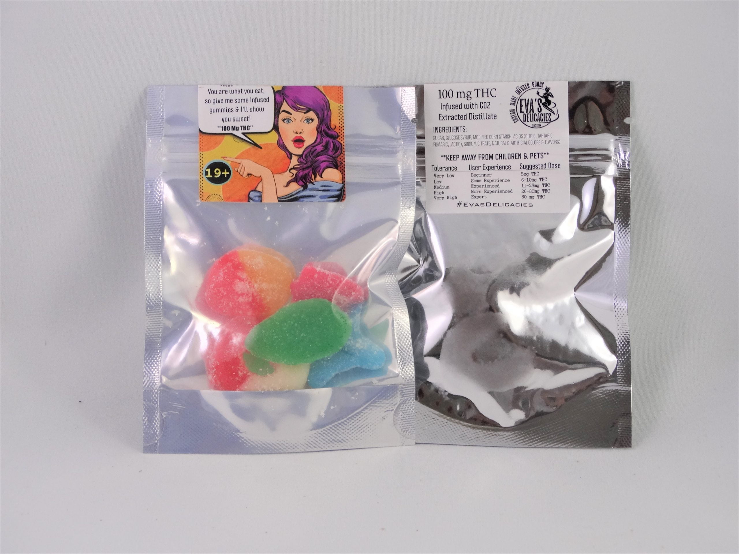 evas 100mg gummies scaled Eva’s Delicacies – Gummies (100mg THC)