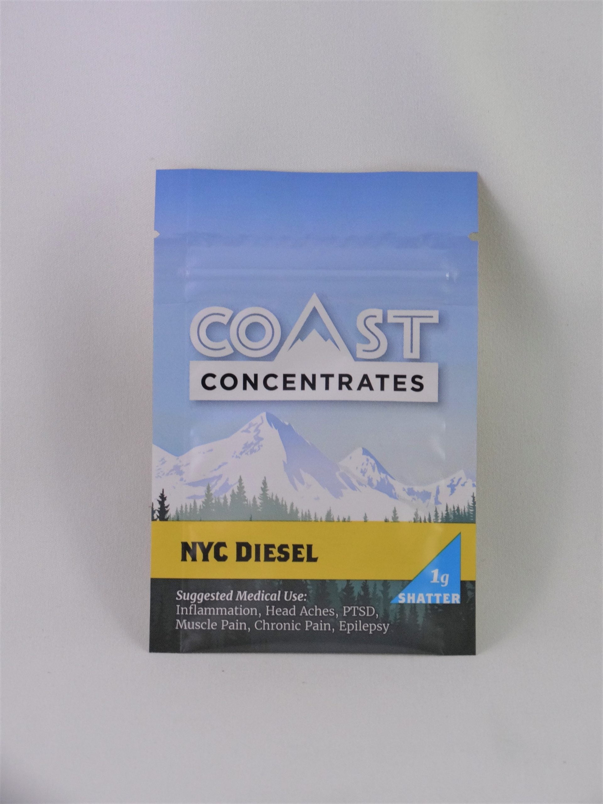nyc diesel shatter scaled Coast Concentrates - NYC Diesel