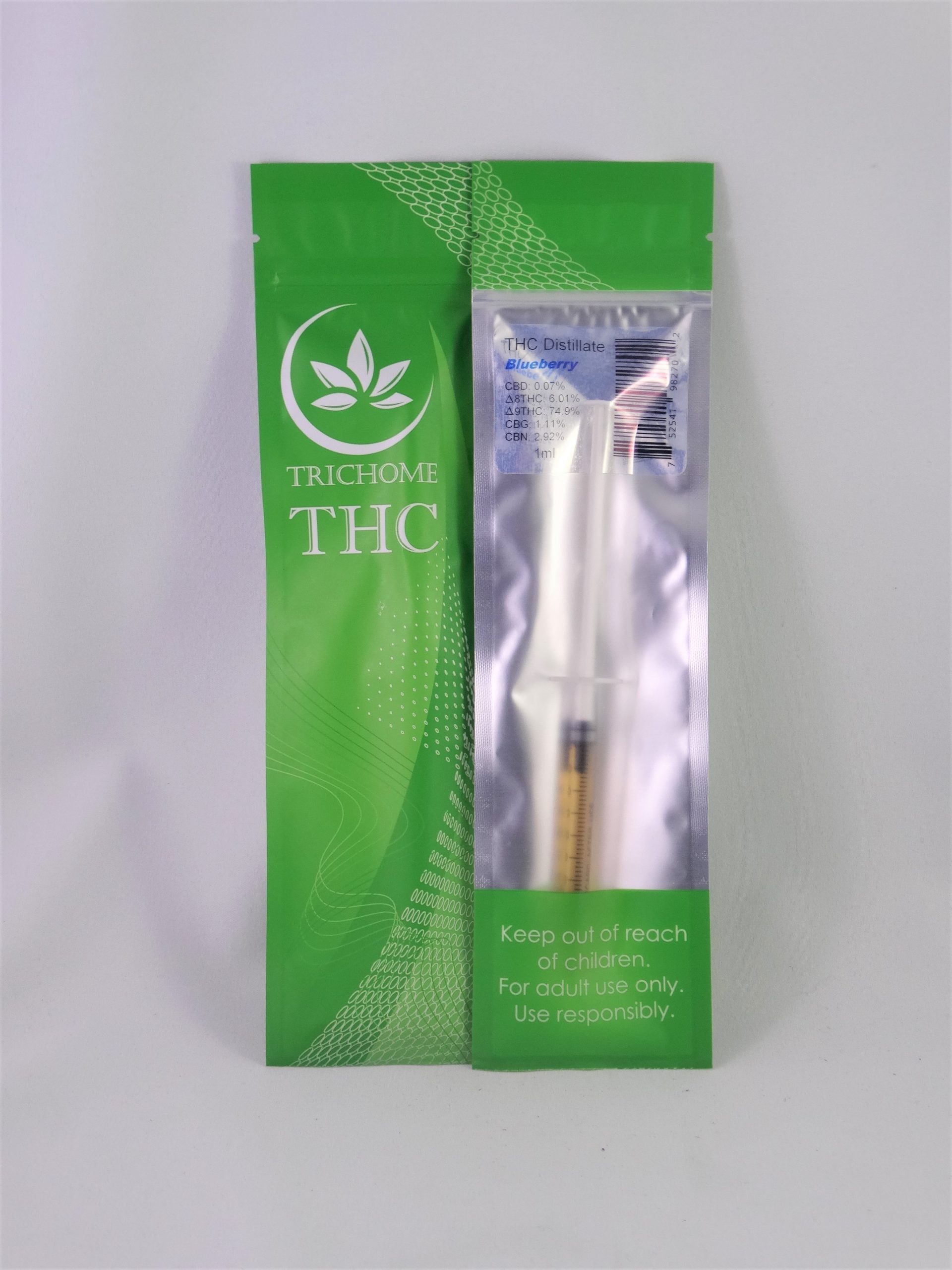 blueberry refill scaled Trichome - Blueberry THC Distillate (1ml)