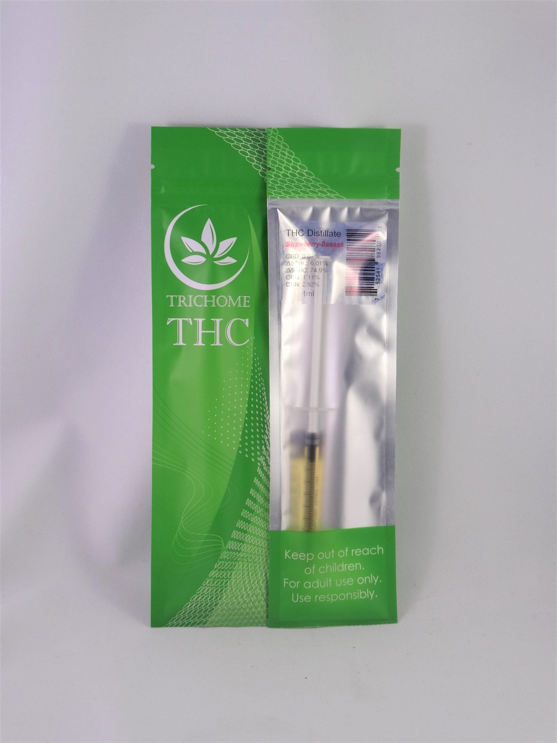 strawberry banana refill scaled Trichome - Strawberry Banana THC Distillate (1ml)