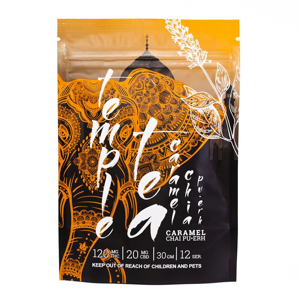 chai 1 Mota – Temple Tea Caramel Chai (120mg THC & 20mg CBD)