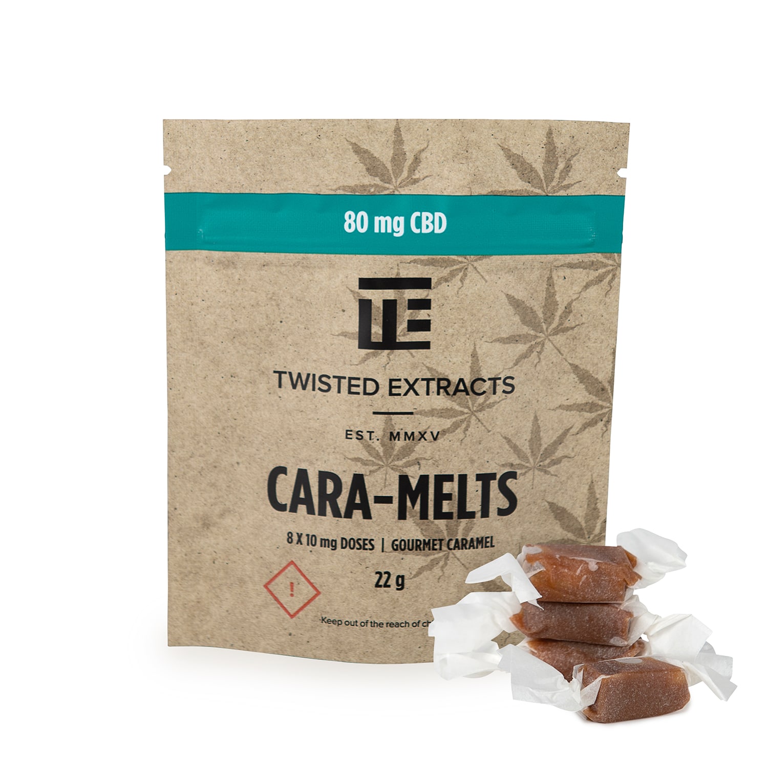 Twisted CBD Caramelts Twisted Extracts – CBD Cara-Melts (80mg CBD)
