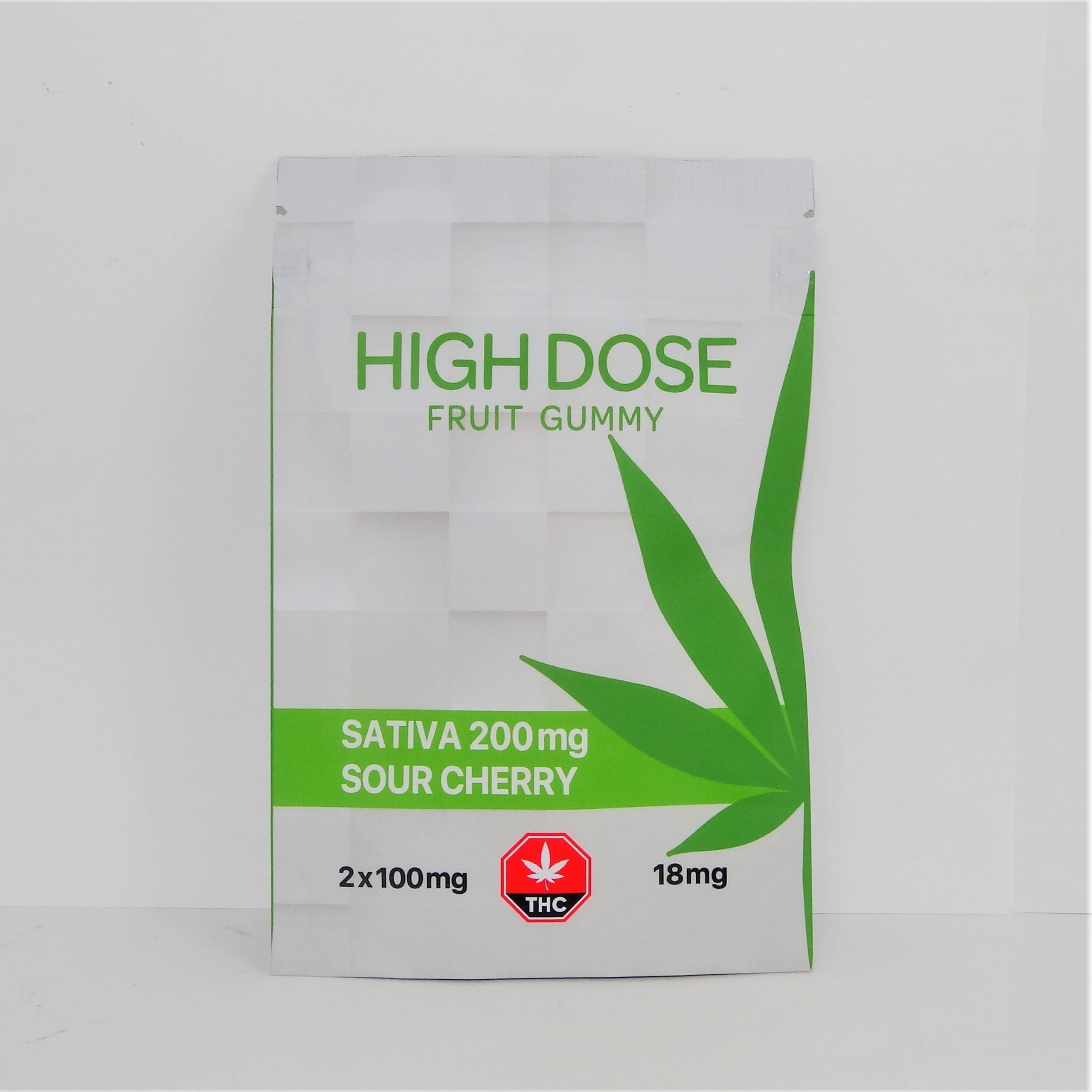 High Dose Fruit Gummy Sativa scaled High Dose - Sativa Sour Cherry Gummy (200mg THC)