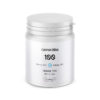 CannaBliss THC capsules 100mg bottle cannabis supplement white container product packaging