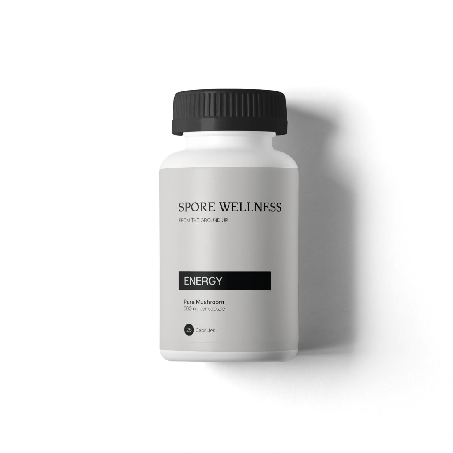 Spore Wellness Energy front 1536x1536 1 Spore Wellness (Energy) Microdosing Mushroom Capsules