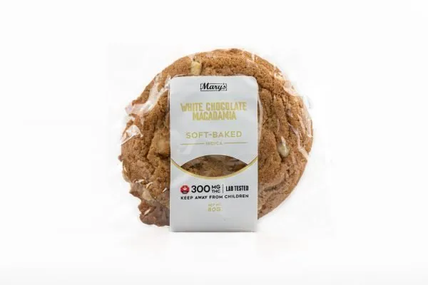 marys White Chocolate Macadamia 300mg Indica 600x400 1 Mary’s White Chocolate Macadamia Nut (300mg, Indica)
