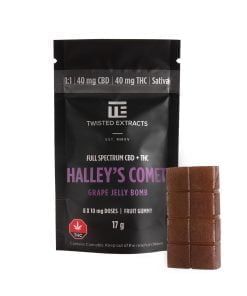 Twisted Extracts – Halley's Comet Jelly Bomb (40mg THC + 40mg CBD)