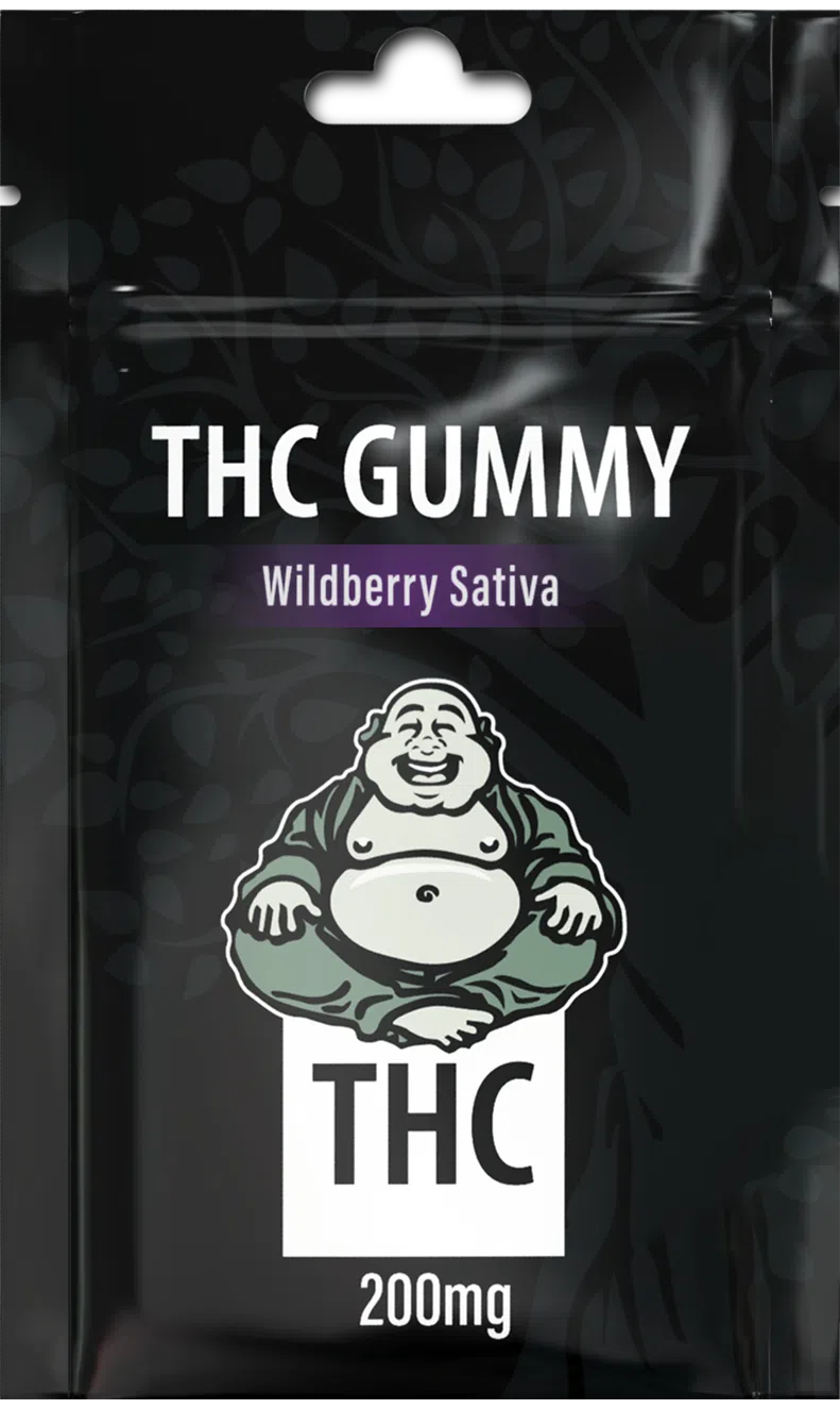 Wildberry gummy render 1 Laughing Buddha - High Dose Infused Jellies (200mg THC)