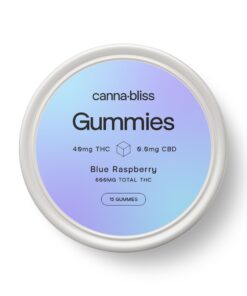 CannaBliss Gummies Blue Raspberry THC scaled 1