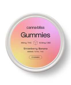 CannaBliss Gummies Strawberry Banana THC scaled 1