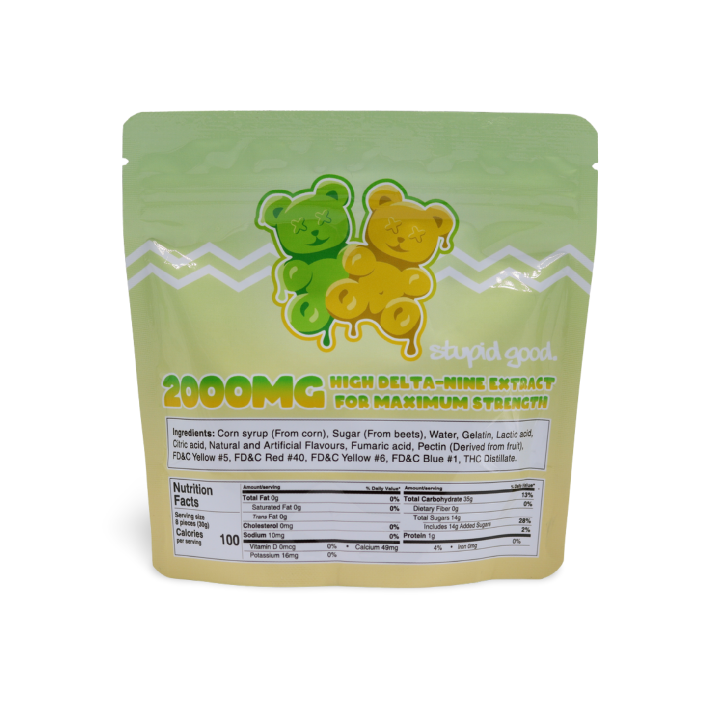 Dummy Bears 2000mg Back Dummy Bears - 50mg Gummies (2000mg THC)