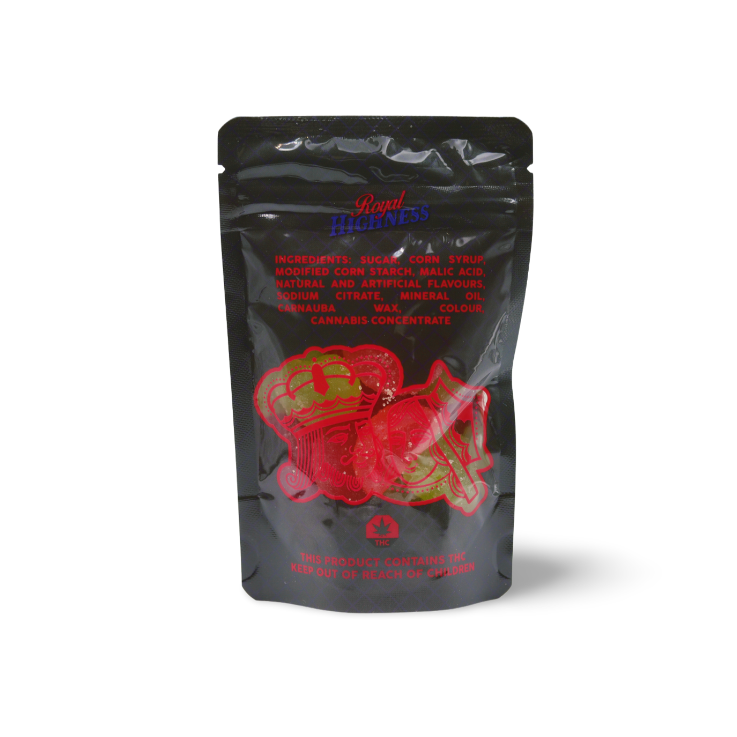 Royal Highness Indica Shatter Gummies back Royal Highness - 30mg Shatter Indica Gummies (420mg THC)