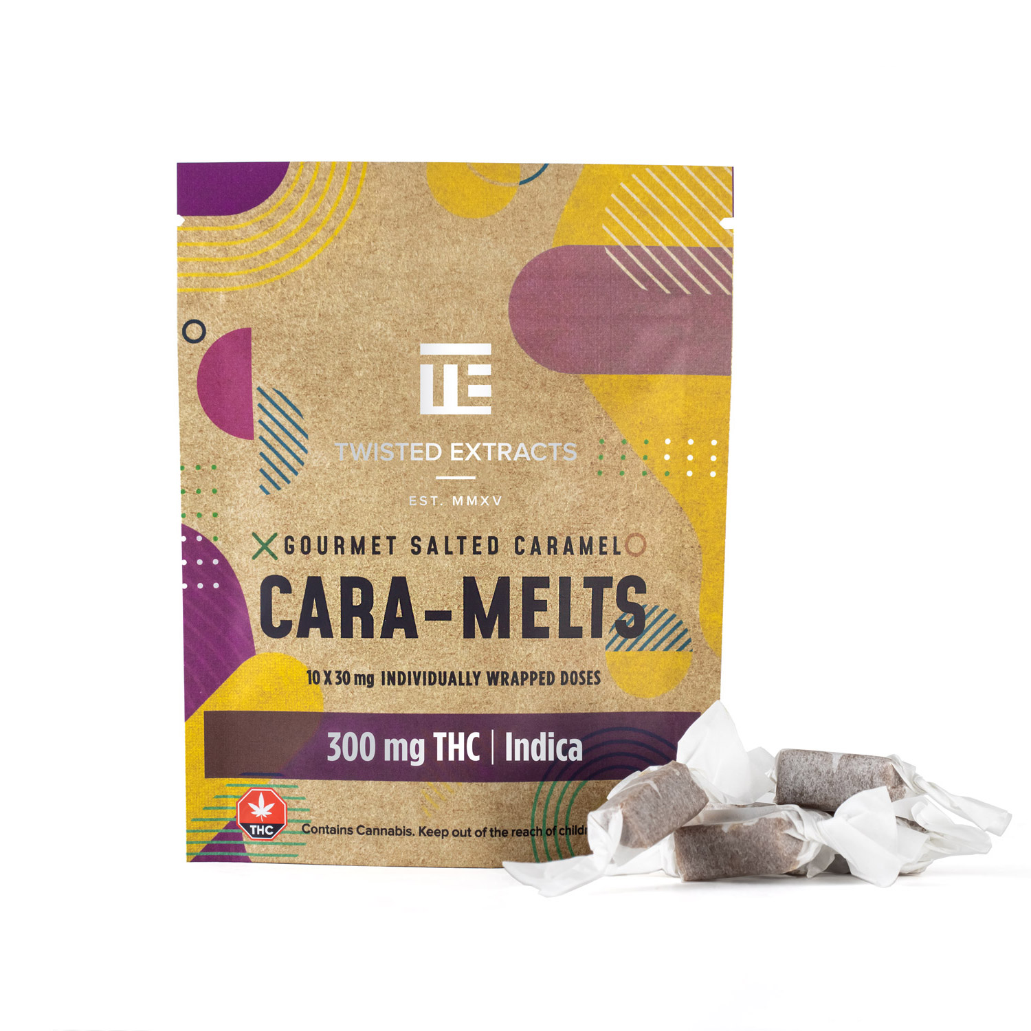 Twisted Extracts SALTED Caramelts indica Twisted Extracts – Indica Salted Cara-Melts (300 mg THC)