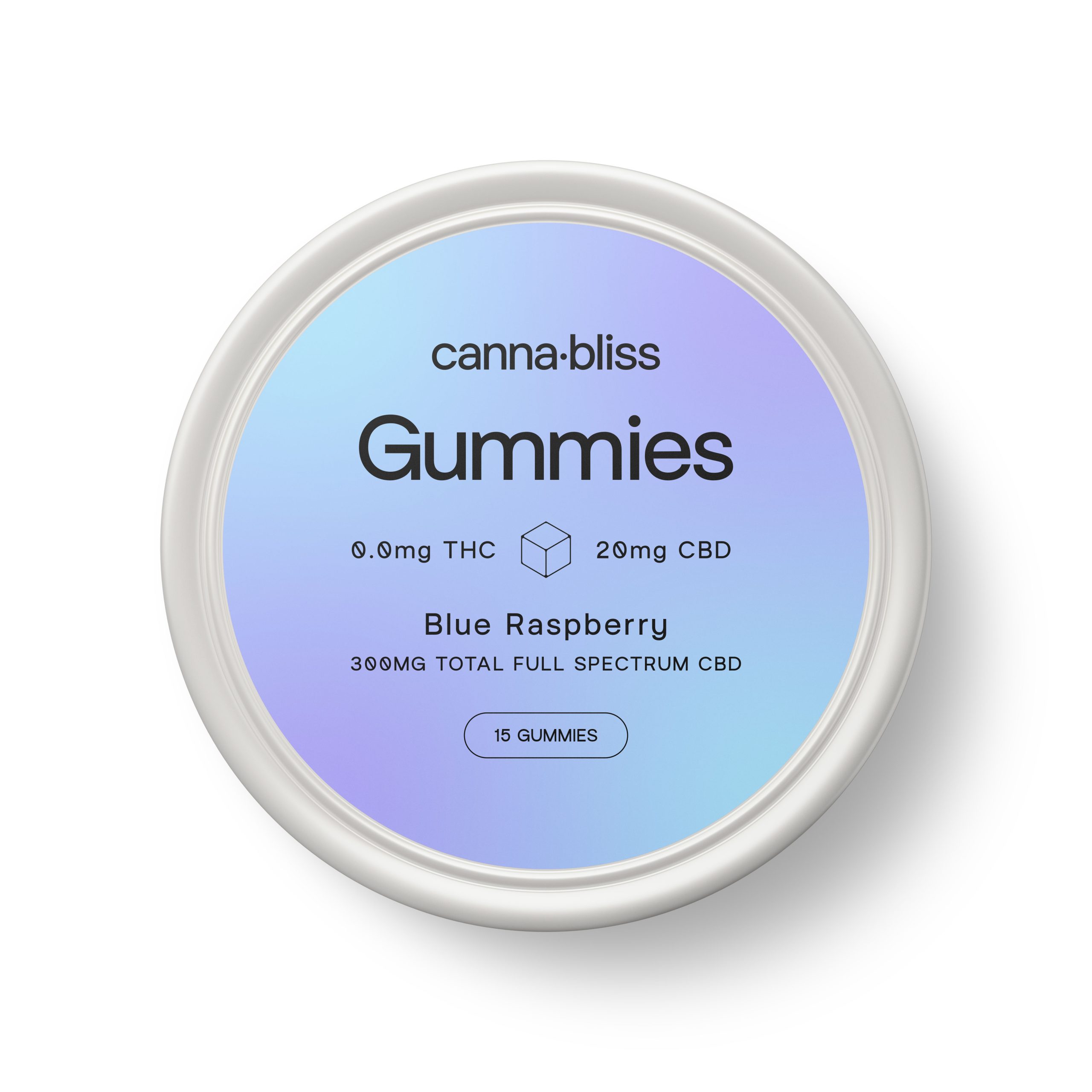 CannaBliss Gummies Blue Raspberry CBD scaled 1 Canna Bliss CBD Gummies (300mg CBD)