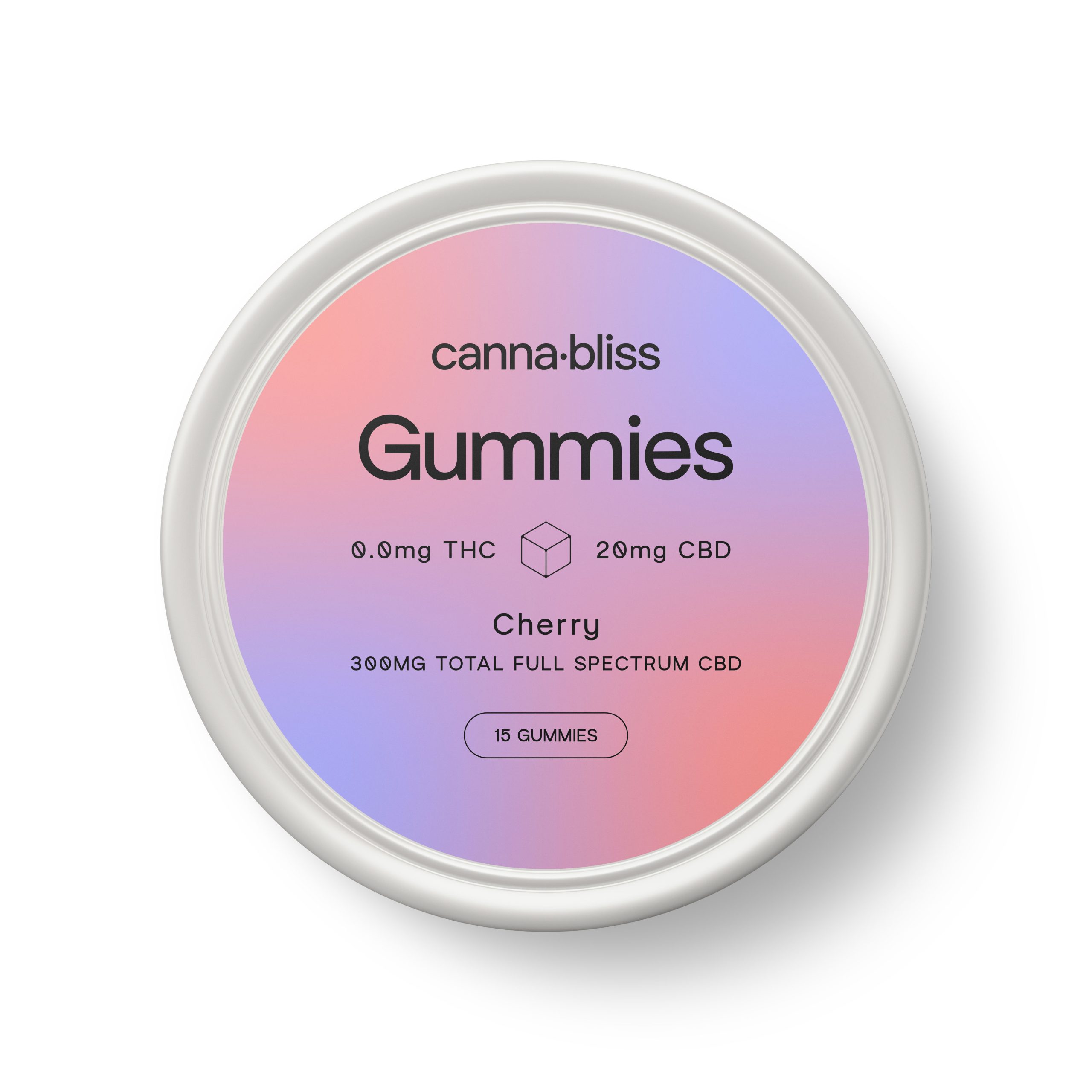 CannaBliss Gummies Cherry CBD scaled 1 Canna Bliss CBD Gummies (300mg CBD)