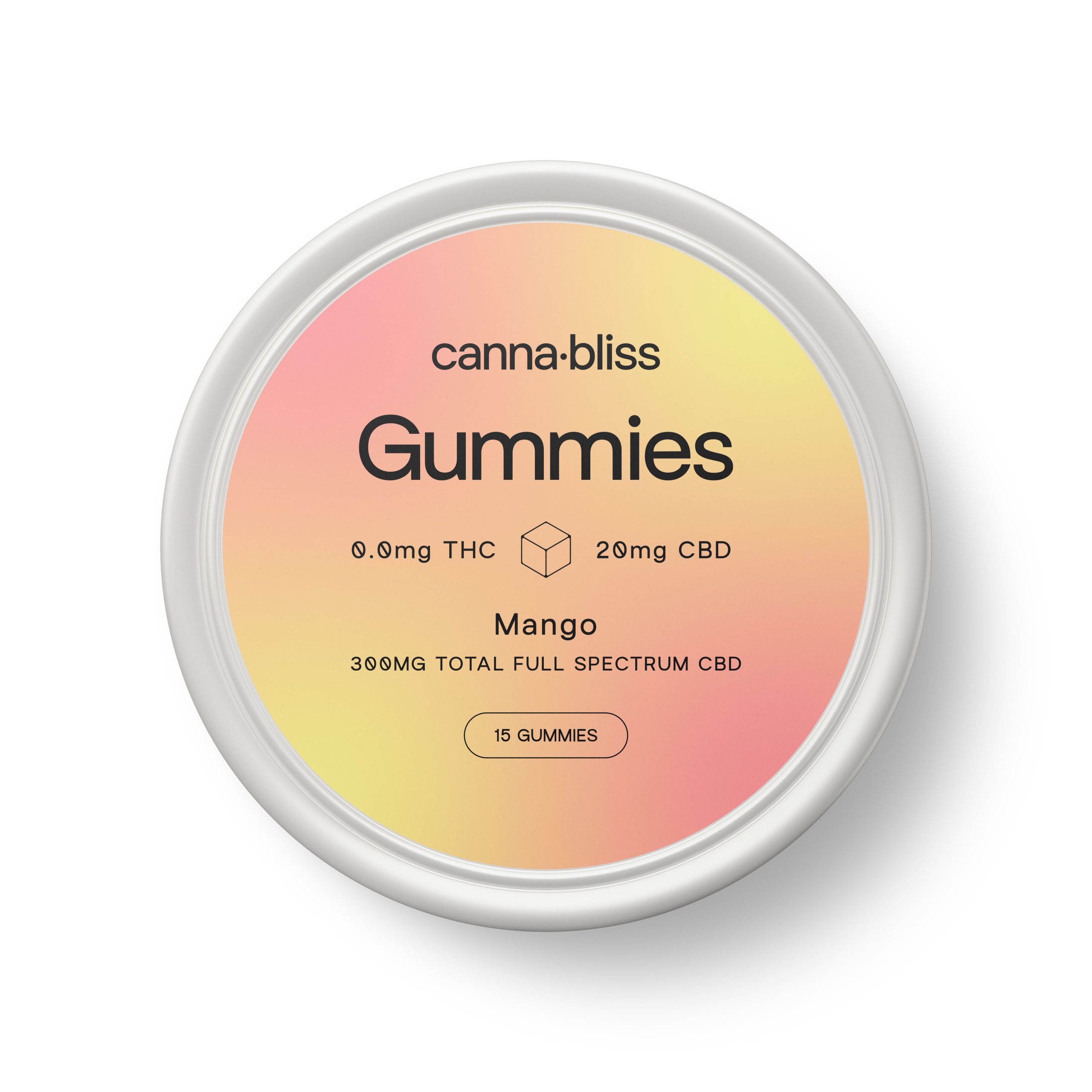 CannaBliss Gummies Mango CBD scaled 1 Canna Bliss CBD Gummies (300mg CBD)