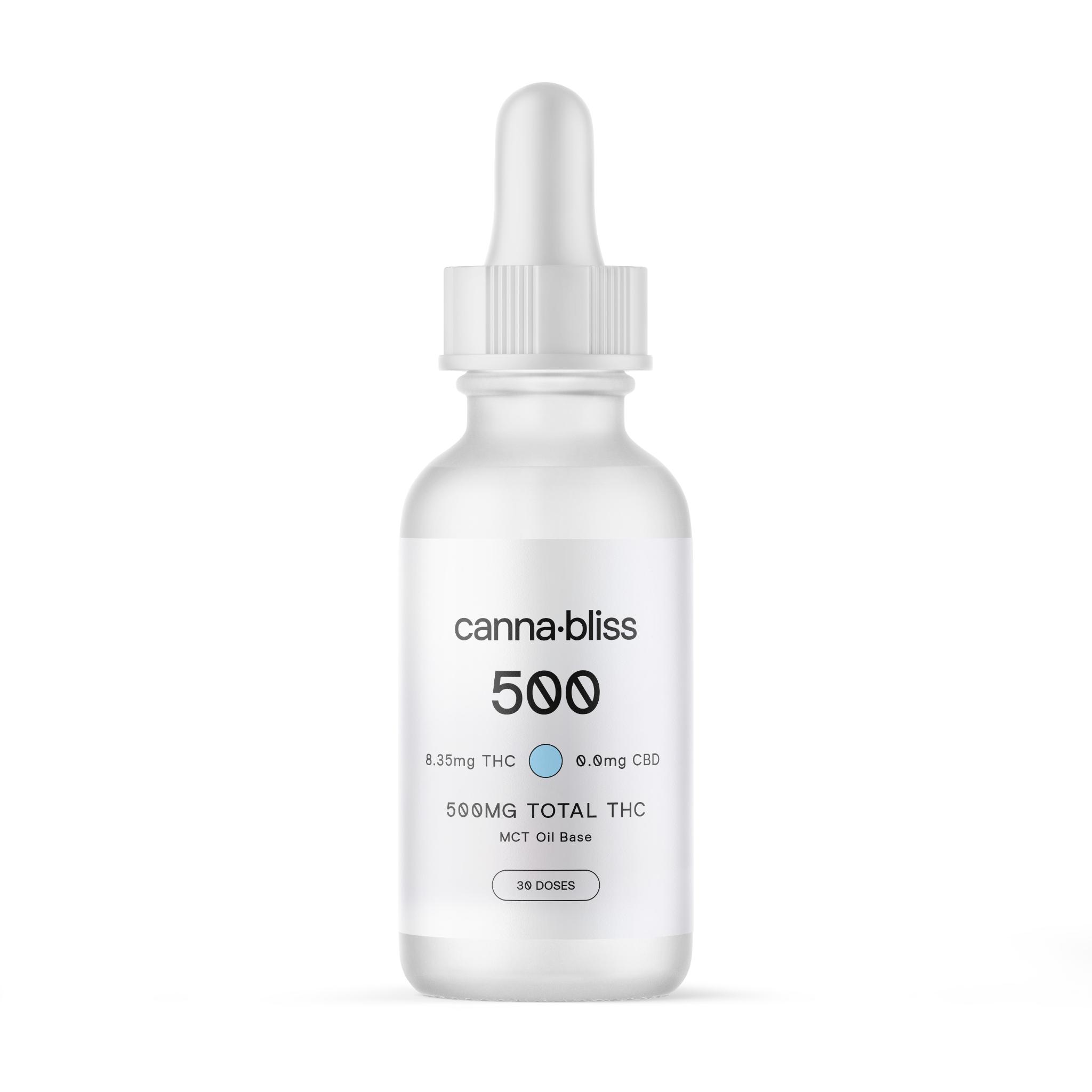 CannaBliss Tincture 500 THC Canna Bliss Tincture THC