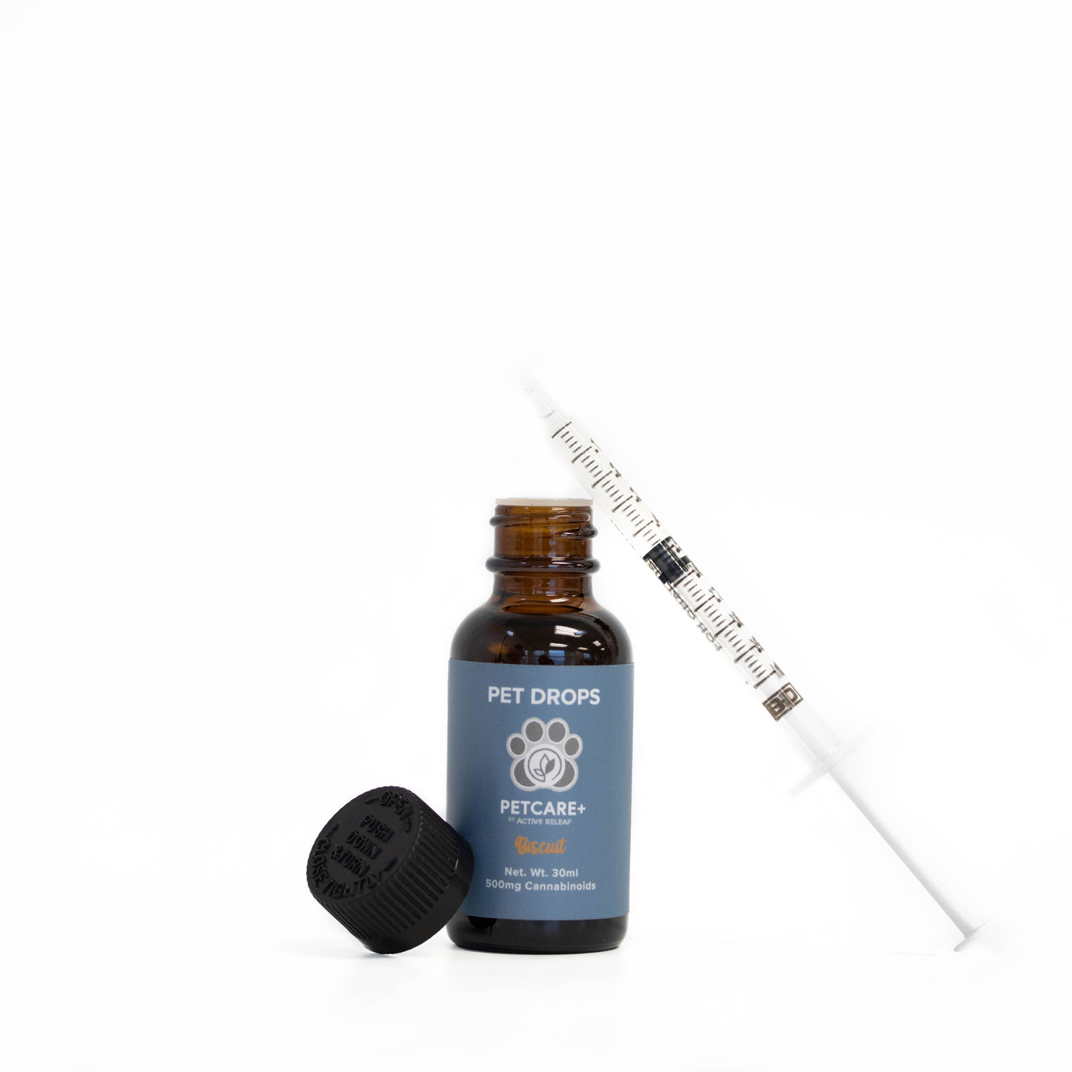 PetDrops Tincture Single Biscuit v01 Active Releaf Pet Drops