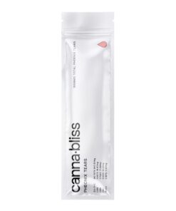 Canna Bliss Phoenix Tears syringe pouch packaging with 1800mg total potency in slim resealable bag.