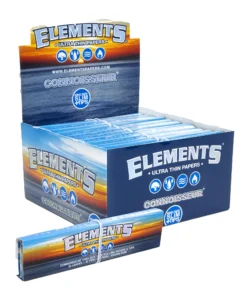 Elements Connoisseur Rolling Papers with Tips - King Size Slim