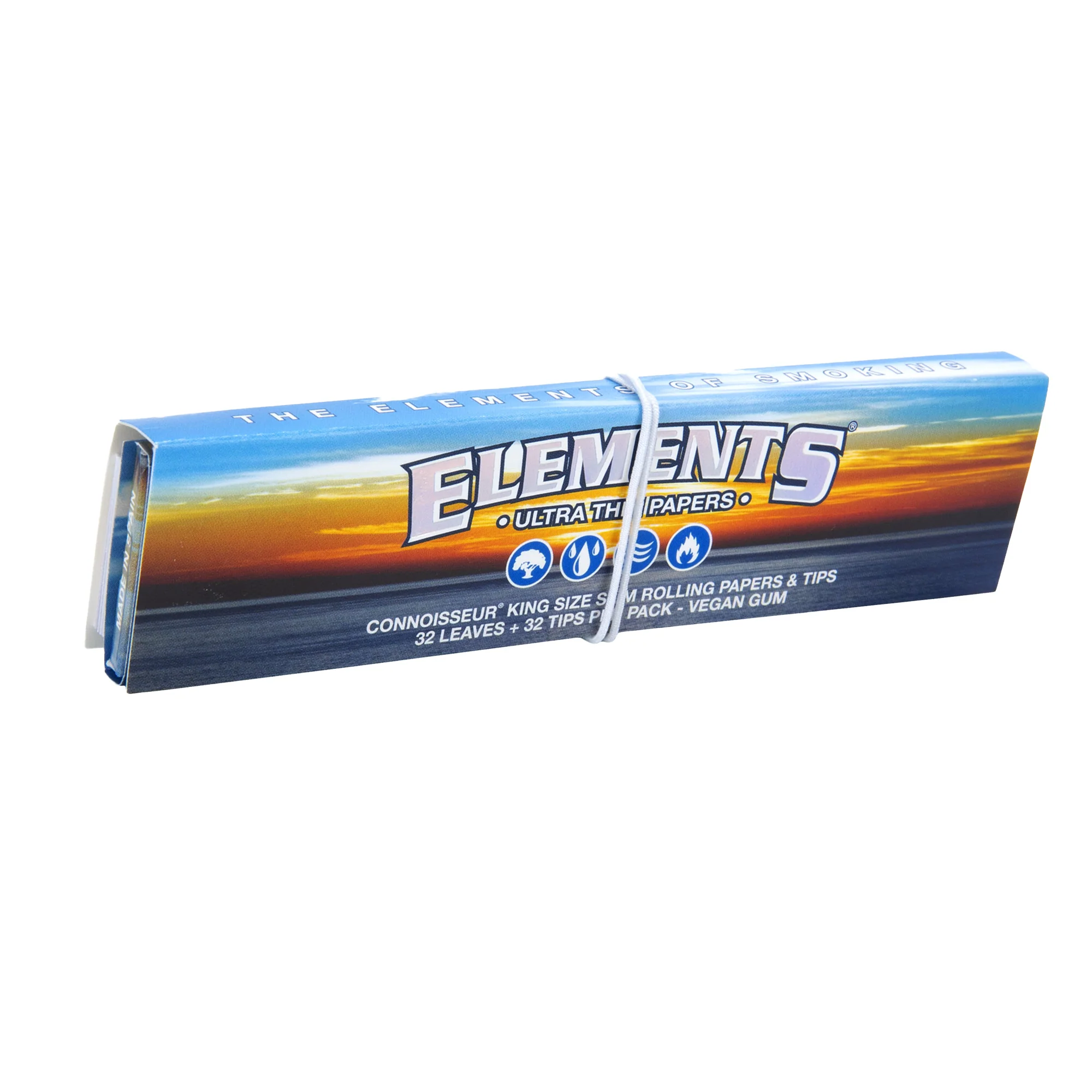 Elements KSS Elements Connoisseur Rolling Papers with Tips - King Size Slim