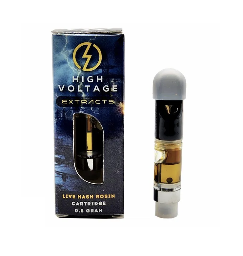 High Voltage Extracts Live Hash Rosin Cartridge High Voltage Extracts Live Hash Rosin Cartridge (.5ml)