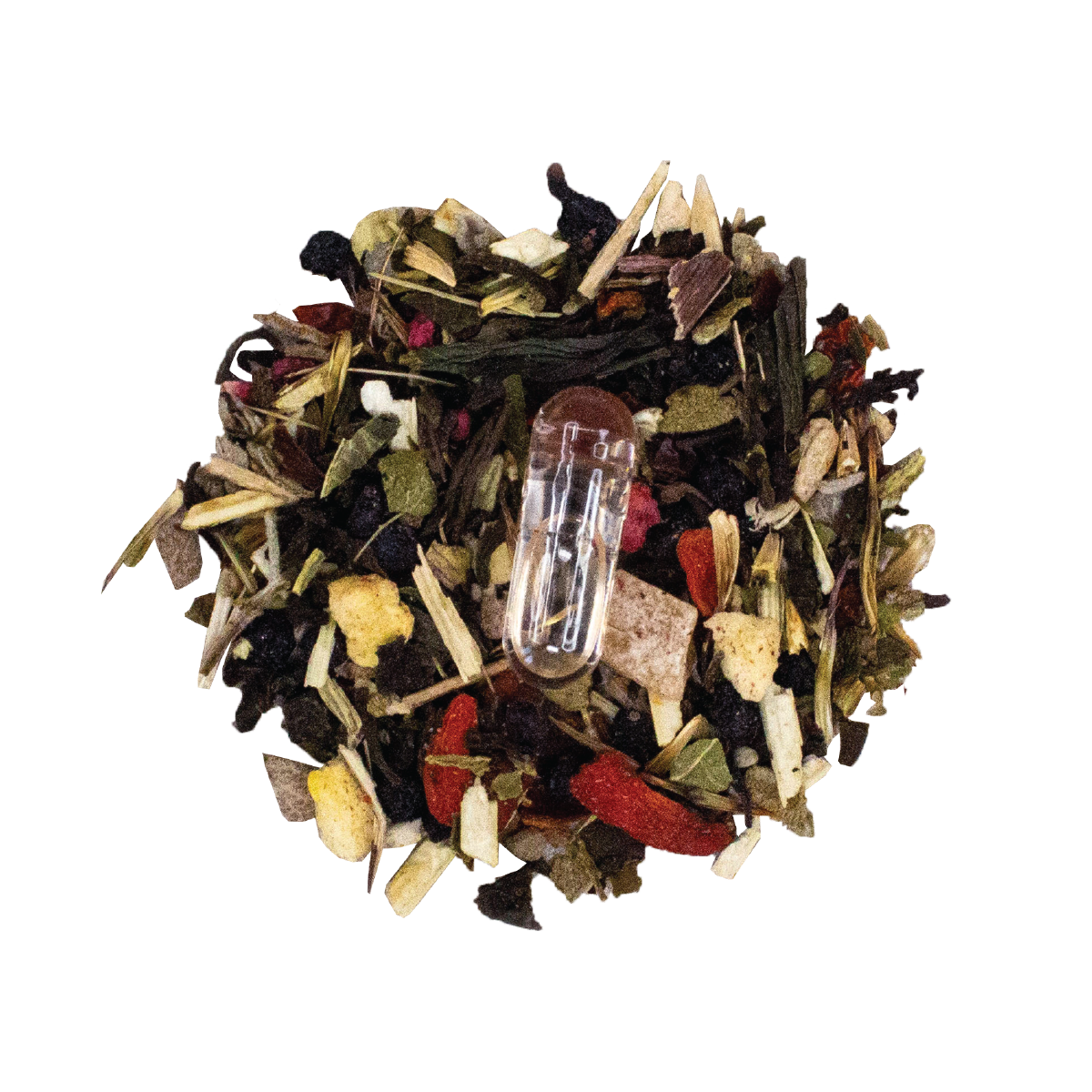 wesley tea cbd soothing comfortea pile with pill Wesley CBD Tea (40mg CBD)