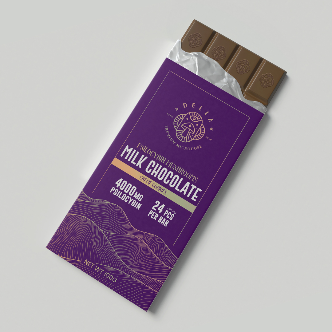 delia chocolate milk 4000mg Delia – Psilocybin Mushroom Chocolate (4000mg)