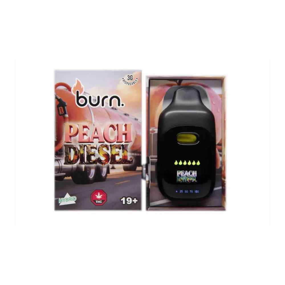 peach diesel Burn LCD Disposable - 3 Gram Vape
