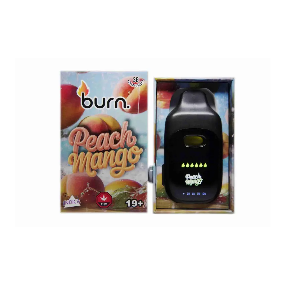 peach mango Burn LCD Disposable - 3 Gram Vape
