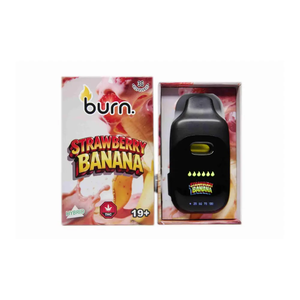 strawberry banana Burn LCD Disposable - 3 Gram Vape